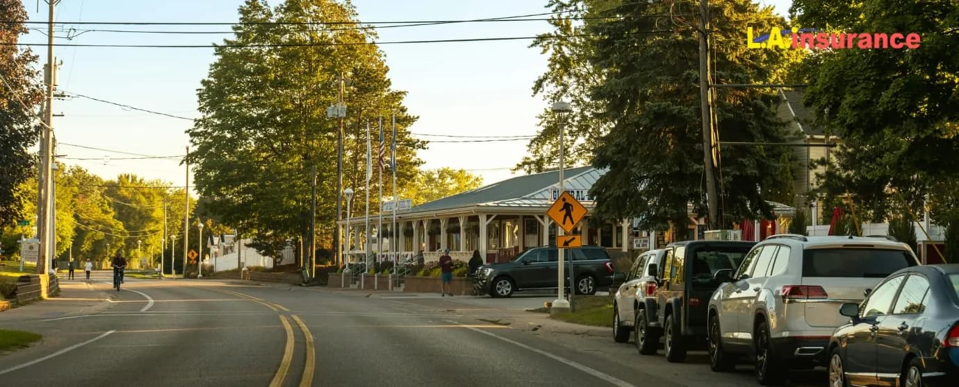 Property Protection Insurance in Michigan Explained Illustration showing a Michigan home protected by insurance coverage, representing property protection insurance in Michigan.